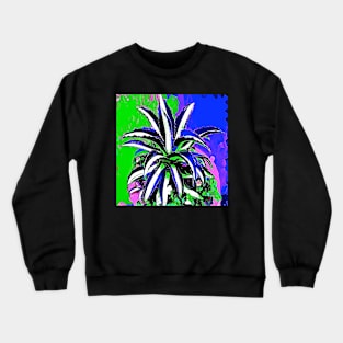 Cactus Glory Blue and White Crewneck Sweatshirt